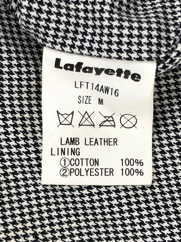 【中古品】【メンズ】 Lafayette ラファイエット LEATHER JACKET レザージャケット トップス アウター 142-241127-yk-06-tag サイズ：M カラー：ブラック 万代Net店