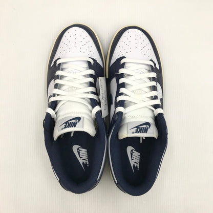 【中古美品】【メンズ】 NIKE ナイキ WMNS DUNK LOW VINTAGE NAVY DD1503-115 ウィメンズ ダンク ロー ヴィンテージ ネイビー スニーカー 靴 160-241123-hi-08-tag サイズ：27cm US 10 カラー：WHITE/MIDNIGHT NAVY 万代Net店