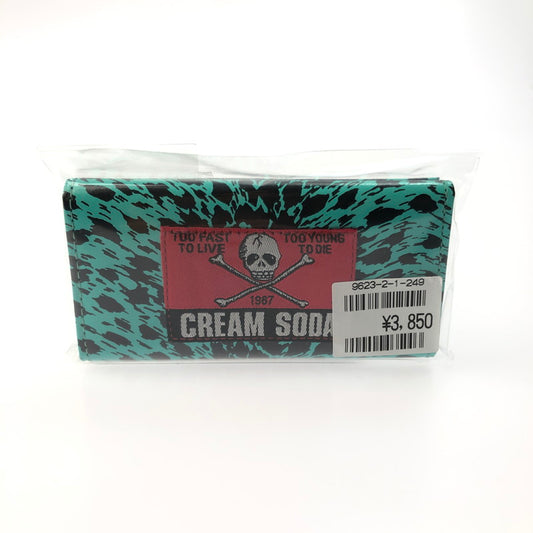 【中古美品】【メンズ】 CREAM SODA クリームソーダ CS キーケース ヒョウ柄 牛革 日本製 服飾雑貨 201-250307-yk-15-tag カラー：MINTBLUE 万代Net店