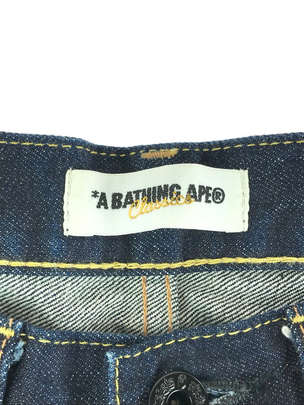 【中古品】【メンズ】 A BATHING APE アベイシングエイプ デニムハーフパンツ ボトムス 153-241128-yk-06-tag サイズ：S カラー：インディゴ 万代Net店