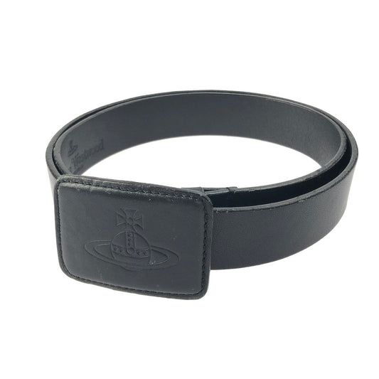 【中古品】【メンズ】 Vivienne Westwood ヴィヴィアンウエストウッド ORB BUCKLE LEATHER BELT オーブ バックルレザーベルト 服飾小物 205-241220-hi-10-tag カラー：ブラック 万代Net店