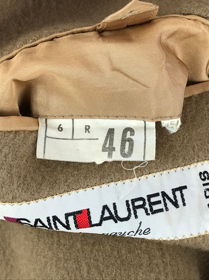 【中古品】【メンズ】 YVES SAINT LAURENT イヴ・サンローラン RIVE GAUCHE CHESTER COAT リヴゴーシュチェスターコート コート アウター 141-241129-SS-02-tag サイズ：46 カラー：ブラウン 万代Net店