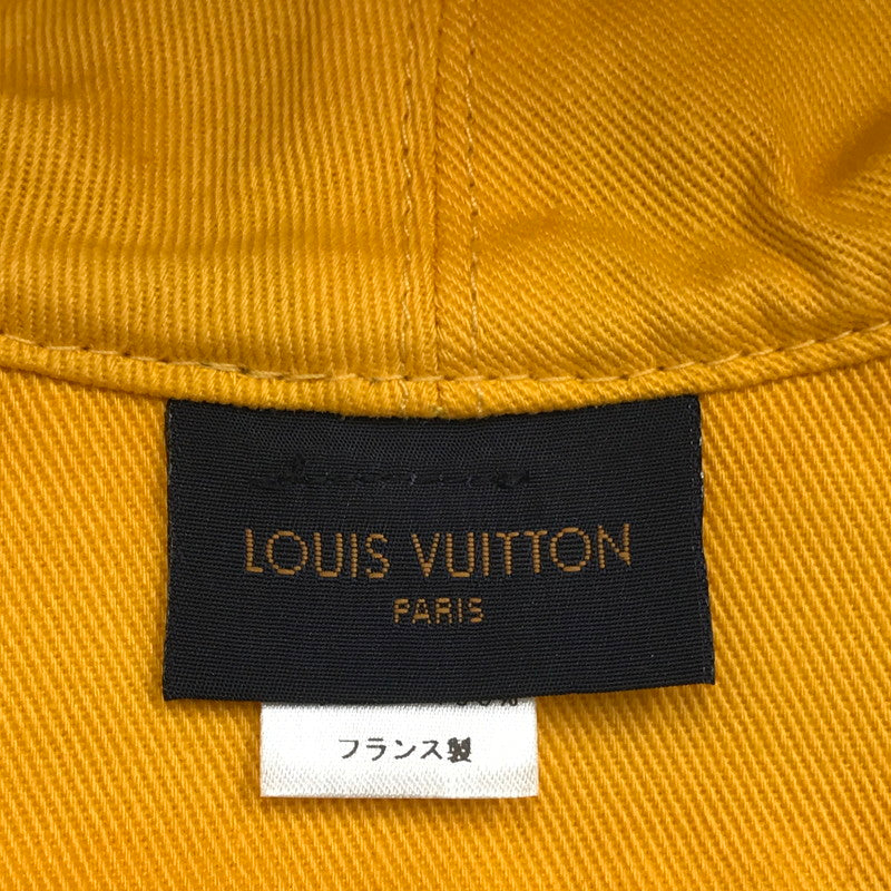 【中古品】LOUIS VUITTON ルイ・ヴィトン シャポー・モノグラムデニム M76208 バケットハット 帽子 179-241202-hi-13-tag カラー：ブラック/イエロー 万代Net店