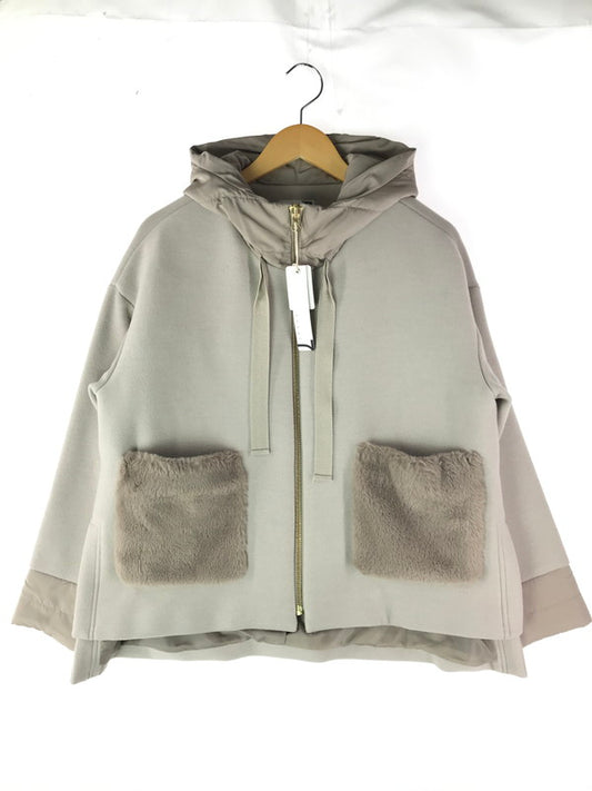 【中古美品】【レディース】 SOEUR7 スール MD-052 ブルゾン アウター 170-241203-na-17-tag サイズ：9号 カラー：グレージュ 万代Net店