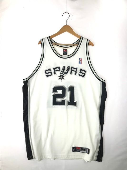 【中古品】【メンズ】 NIKE ナイキ TEAM NBA SPURS DUNCAN GAME TOP チーム NBA スパーズ ダンカン ゲームトップ トップス タンクトップ 146-241130-mo-01-tag サイズ：XXL カラー：ホワイト 万代Net店