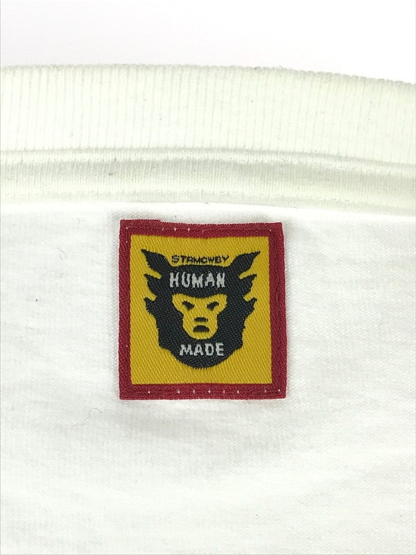 【中古品】【メンズ】 HUMAN MADE ヒューマンメード HEART L/S T-SHIRT ハート ロングスリーブ Tシャツ トップス カットソー 142-241130-mo-06-tag サイズ：XL カラー：ホワイト 万代Net店