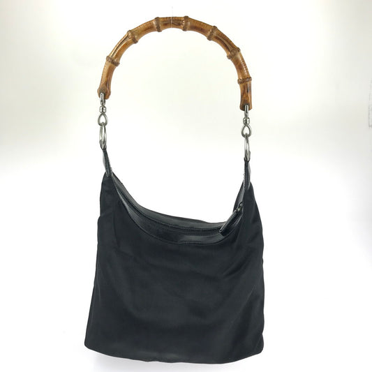 【中古品】【レディース】 GUCCI グッチ 000.1956.0531 バンブーショルダーバッグ カバン 180-241204-ki-06-tag カラー：ブラック 万代Net店