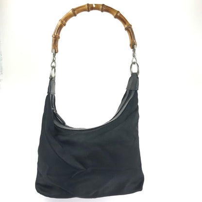 【中古品】【レディース】 GUCCI グッチ 000.1956.0531 バンブーショルダーバッグ カバン 180-241204-ki-06-tag カラー：ブラック 万代Net店