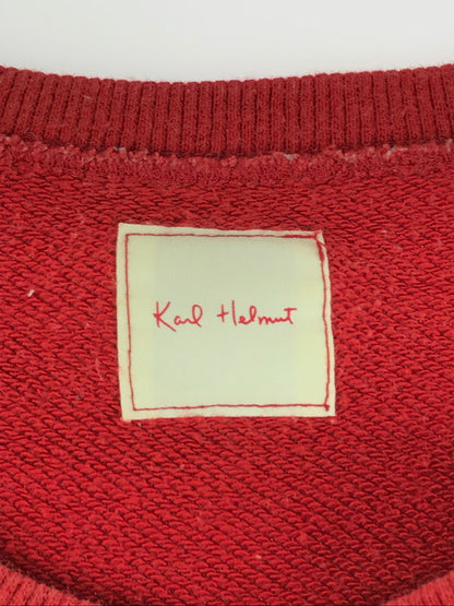 【中古品】【メンズ】  KARLHELMUT カールヘルム SWEAT スウェット トップス トレーナー 147-241130-mo-23-tag サイズ：L カラー：レッド 万代Net店