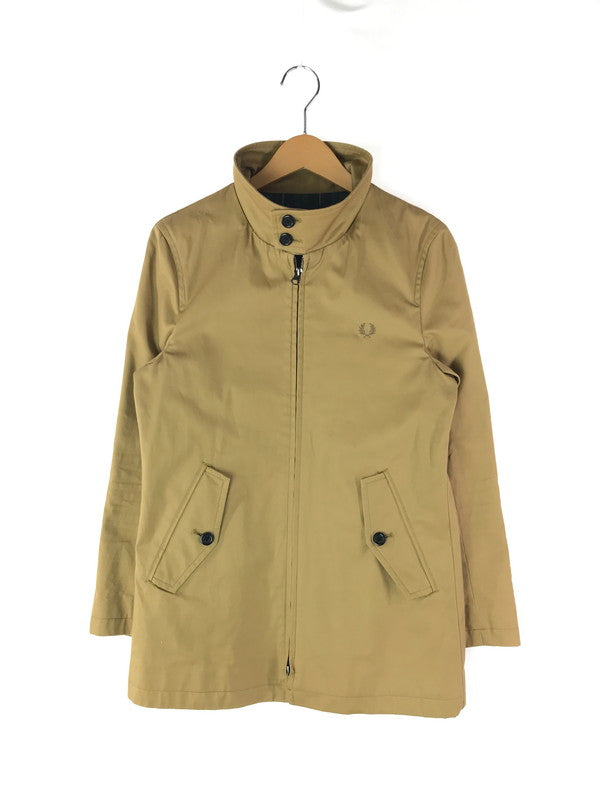 【中古品】【メンズ】 FRED PERRY フレッドペリー F2424 HARRINGTON MIDDLE COAT ハリントンミドルコート ライトアウター 141-241202-ki-03-tag サイズ：XS カラー：イエローベージュ 万代Net店