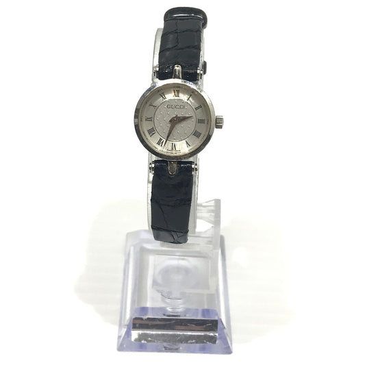 【中古品】【レディース】 GUCCI グッチ 2040L シェリーライン クォーツ 腕時計 197-241224-ki-18-tag カラー：ブラック/シルバー 万代Net店