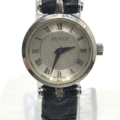 【中古品】【レディース】 GUCCI グッチ 2040L シェリーライン クォーツ  腕時計 197-241224-ki-18-tag カラー：ブラック/シルバー 万代Net店