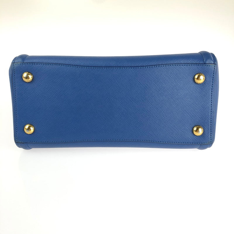 【中古品】【レディース】 GALLERIA SAFFIANO BN2608 ガレリア サフィアーノ 2WAYハンドバッグ ハンドバッグ ショルダーバッグ カバン 180-241204-hi-08-tag カラー：ブルー 万代Net店