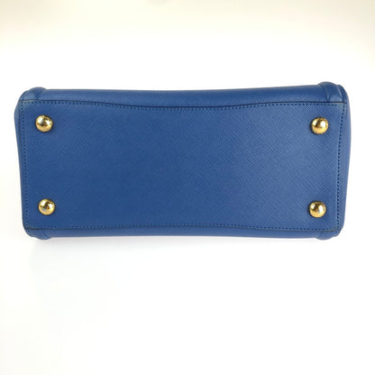 【中古品】【レディース】 GALLERIA SAFFIANO BN2608 ガレリア サフィアーノ 2WAYハンドバッグ ハンドバッグ ショルダーバッグ カバン 180-241204-hi-08-tag カラー：ブルー 万代Net店