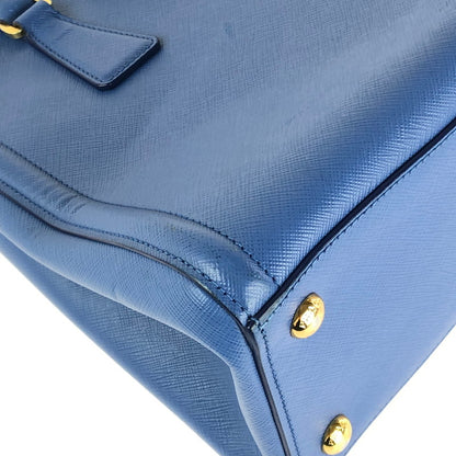 【中古品】【レディース】 GALLERIA SAFFIANO BN2608 ガレリア サフィアーノ 2WAYハンドバッグ ハンドバッグ ショルダーバッグ カバン 180-241204-hi-08-tag カラー：ブルー 万代Net店