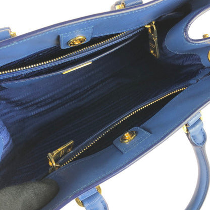 【中古品】【レディース】 GALLERIA SAFFIANO BN2608 ガレリア サフィアーノ 2WAYハンドバッグ ハンドバッグ ショルダーバッグ カバン 180-241204-hi-08-tag カラー：ブルー 万代Net店