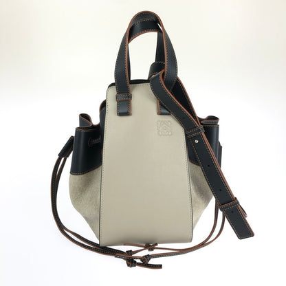 【中古品】【レディース】 ハンモック ドローストリングバッグ ミニ 2WAYバッグ ショルダーバッグ ハンドバッグ カバン 180-241204-hi-07-tag カラー：アイボリー/ブラック 万代Net店