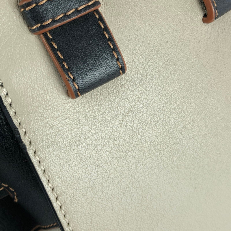 【中古品】【レディース】 ハンモック ドローストリングバッグ ミニ 2WAYバッグ ショルダーバッグ ハンドバッグ カバン 180-241204-hi-07-tag カラー：アイボリー/ブラック 万代Net店
