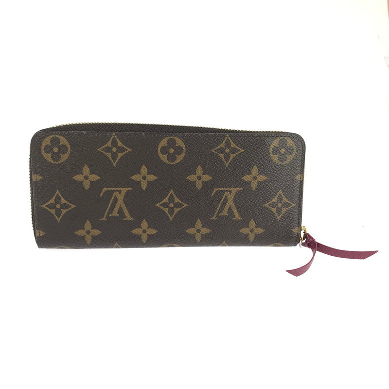 【中古品】【レディース】 LOUIS VUITTON ルイ・ヴィトン M60742 モノグラム ポルトフォイユ･クレマンス 長財布 179-241204-ki-08-tag カラー：ブラウン 万代Net店