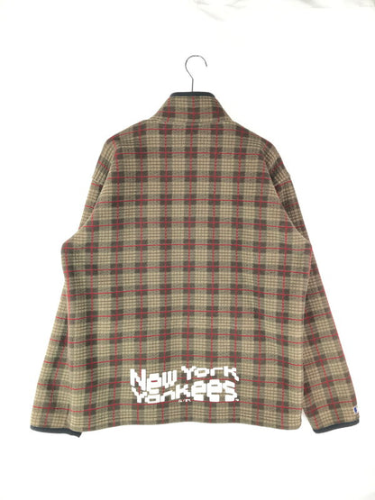 【中古品】【メンズ】  MAJESTIC ATHLETIC マジェスティック アスレティック CHECK FLEECE JACKET チェック柄 フリースジャケット アウター 147-241130-mo-19-tag サイズ：XL カラー：マルチカラー 万代Net店