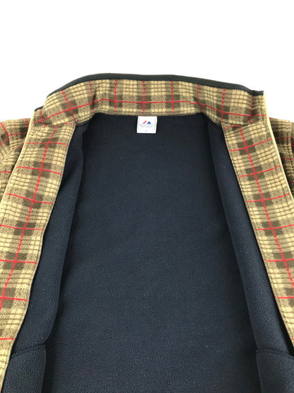 【中古品】【メンズ】  MAJESTIC ATHLETIC マジェスティック アスレティック CHECK FLEECE JACKET チェック柄 フリースジャケット アウター 147-241130-mo-19-tag サイズ：XL カラー：マルチカラー 万代Net店