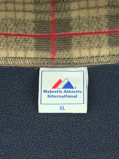 【中古品】【メンズ】  MAJESTIC ATHLETIC マジェスティック アスレティック CHECK FLEECE JACKET チェック柄 フリースジャケット アウター 147-241130-mo-19-tag サイズ：XL カラー：マルチカラー 万代Net店