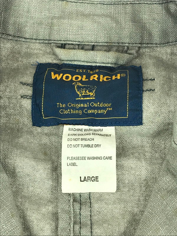 【現状渡し品】【メンズ】 WOOLRICH ウールリッチ TAILORED JACKET テーラードジャケット ライトアウター トップス 144-241203-yk-07-tag サイズ：L カラー：グレー 万代Net店