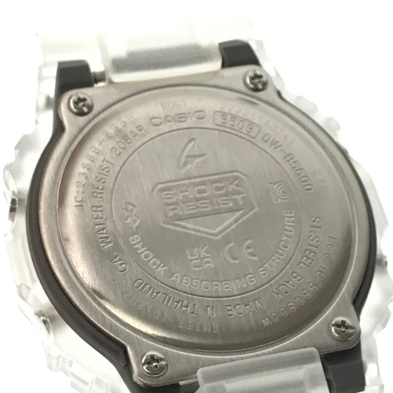 【中古美品】【メンズ】 G-SHOCK ジーショック 5600 SERIES DW-B5600G-7RD デジタル クォーツ 腕時計 アクセサリー 196-260620-rt-02-tagh カラー：クリア/ホワイト 万代Net店