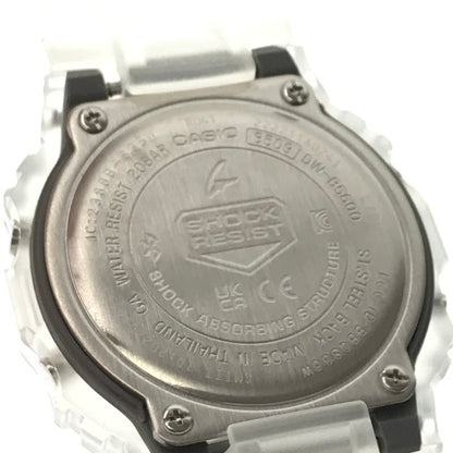 【中古美品】【メンズ】 G-SHOCK ジーショック 5600 SERIES DW-B5600G-7RD デジタル クォーツ 腕時計 アクセサリー 196-260620-rt-02-tagh カラー：クリア/ホワイト 万代Net店