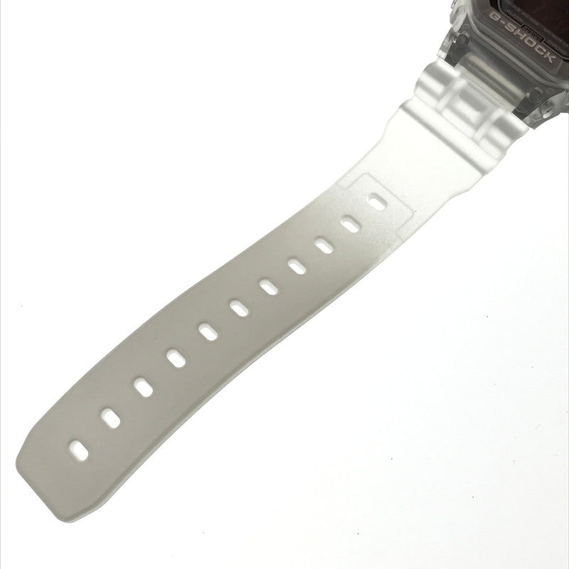 【中古美品】【メンズ】 G-SHOCK ジーショック 5600 SERIES DW-B5600G-7RD デジタル クォーツ 腕時計 アクセサリー 196-260620-rt-02-tagh カラー：クリア/ホワイト 万代Net店