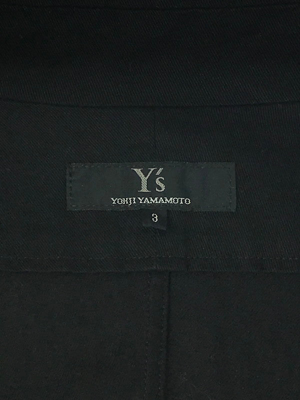 【中古品】【メンズ】 Y's ワイズ YT-J03-004 00S フルジップジャケット ライトアウター 168-241202-ki-01-tag サイズ：3 カラー：ブラック 万代Net店