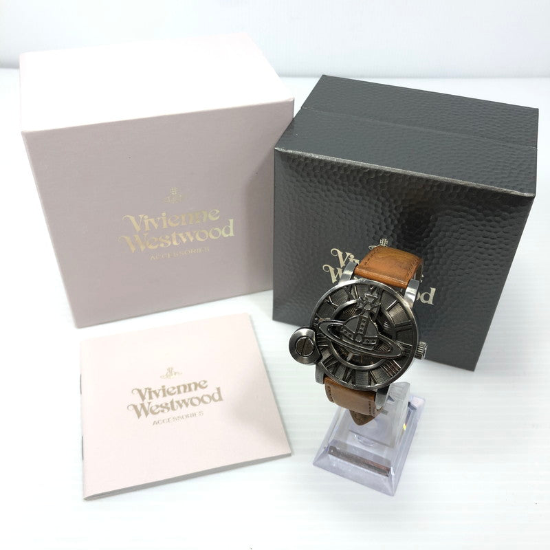 【中古品】【メンズ】 Vivienne Westwood ヴィヴィアンウエストウッド CAGE2 VW-24F1 ケージ2 リストウォッチ クォーツ オーブ 腕時計 198-250123-hi-16-tag 万代Net店