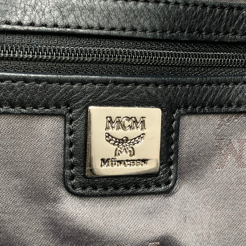 【現状渡し品】【メンズ/レディース】 MCM エム・シー・エム STARK STUDS VISETOS BACKPACK スターク スタッズ ヴィセトス バックパック リュック カバン 180-241130-na-09-tag カラー：ブラック 万代Net店