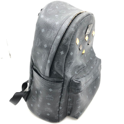 【現状渡し品】【メンズ/レディース】 MCM エム・シー・エム STARK STUDS VISETOS BACKPACK スターク スタッズ ヴィセトス バックパック リュック カバン 180-241130-na-09-tag カラー：ブラック 万代Net店