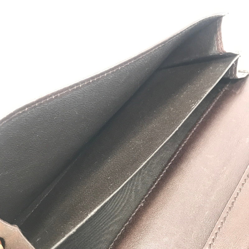 【現状渡し品】【レディース】 GUCCI グッチ グッチシマ ウェイビングリボン ロングウォレット 167464 0416 長財布 181-241202-hi-05-tag カラー：ブラウン 万代Net店