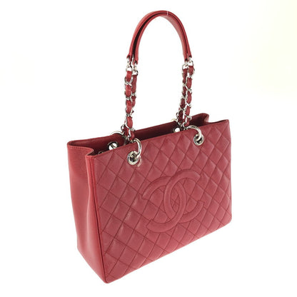 【中古美品】【レディース】 CHANEL シャネル GST チェーントートバッグ A50995 マトラッセ ココマーク キャビアスキンワンショルダーバッグ カバン 180-241204-hi-05-tag カラー：レッド 万代Net店