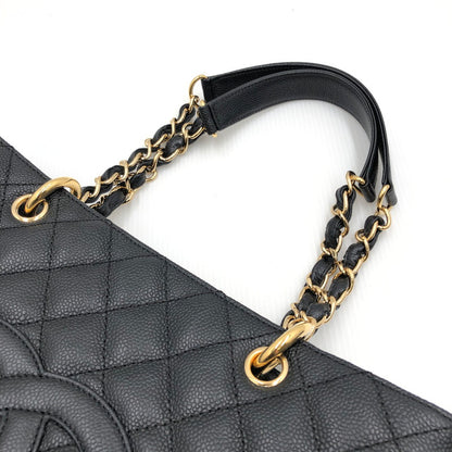 【中古品】【レディース】 CHANEL シャネル GST チェーントートバッグ A50995 マトラッセ ココマーク キャビアスキンワンショルダーバッグ カバン 180-241204-hi-04-tag カラー：ブラック 万代Net店