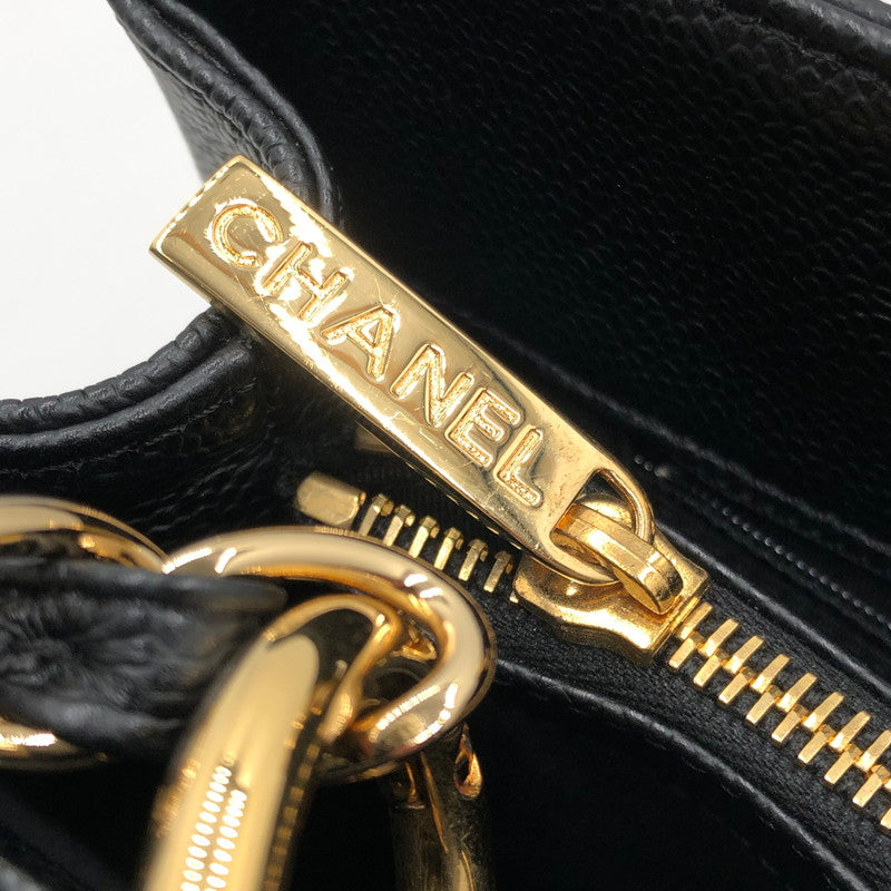 【中古品】【レディース】 CHANEL シャネル GST チェーントートバッグ A50995 マトラッセ ココマーク キャビアスキンワンショルダーバッグ カバン 180-241204-hi-04-tag カラー：ブラック 万代Net店