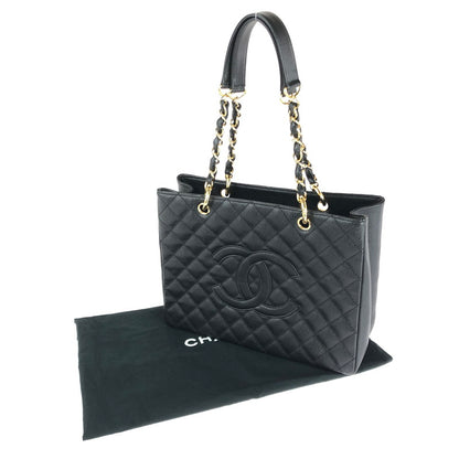 【中古品】【レディース】 CHANEL シャネル GST チェーントートバッグ A50995 マトラッセ ココマーク キャビアスキンワンショルダーバッグ カバン 180-241204-hi-04-tag カラー：ブラック 万代Net店