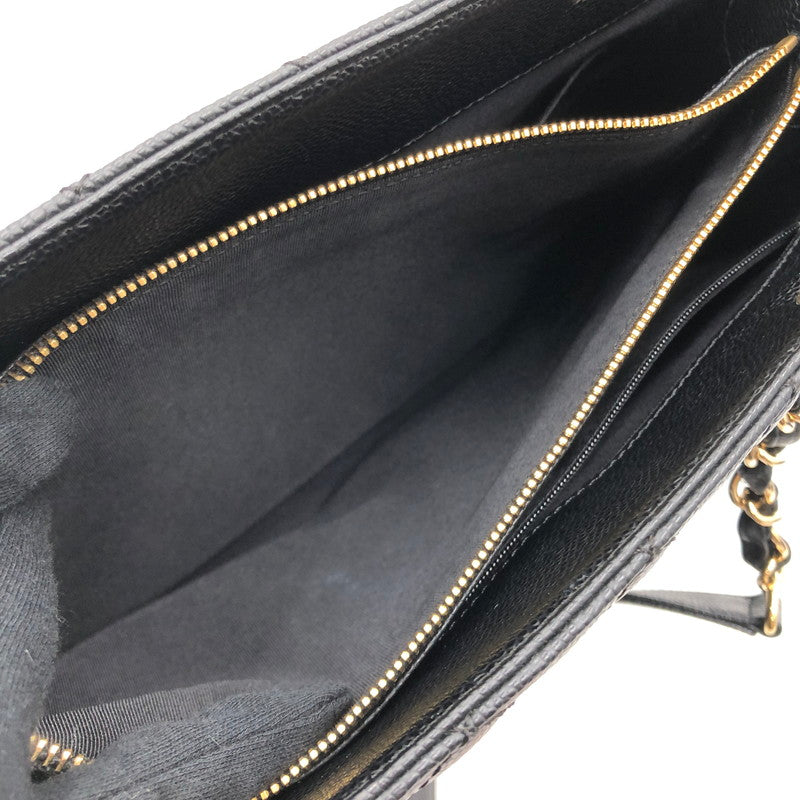 【中古品】【レディース】 CHANEL シャネル GST チェーントートバッグ A50995 マトラッセ ココマーク キャビアスキンワンショルダーバッグ カバン 180-241204-hi-04-tag カラー：ブラック 万代Net店