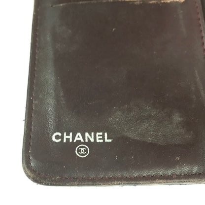 【中古品】【レディース】 CHANEL シャネル A31509 マトラッセ ラムスキン 2つ折り長財布 180-241204-ki-10-tag カラー：ブラック 万代Net店