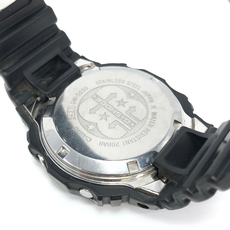 【現状渡し品】【メンズ】 CASIO カシオ G-SHOCK DW-5030 3421 ジーショック 30周年記念モデル タフソーラー 腕時計 196-250311-yk-14-tag カラー：ブラック 万代Net店