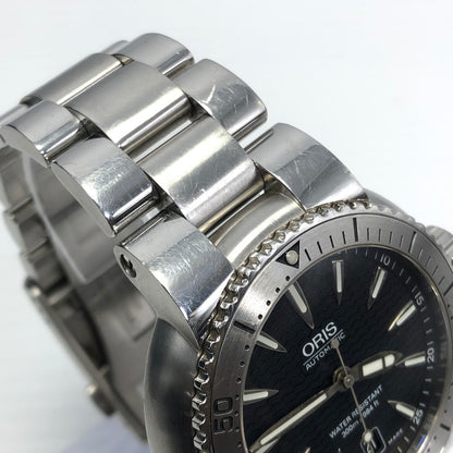 【中古品】【メンズ】 ORIS オリス DIVERS DATE 7533 ダイバーズ デイト オートマチック 自動巻き 裏スケ 腕時計 195-241225-hi-34-tag サイズ：44mm カラー：シルバー 万代Net店