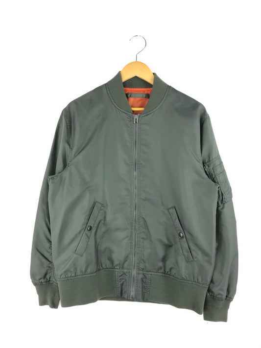 【中古品】【メンズ】 HOUSTON ヒューストン MA-1 FLIGHT JACKET 17HPUSAF02 フライトジャケット アウター 145-241210-mo-13-tag サイズ：XL カラー：カーキ 万代Net店