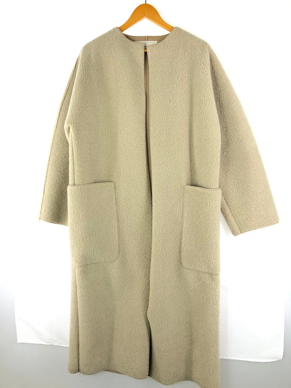 【中古品】【レディース】 TODAYFUL トゥデイフル COLLARLESS BOA COAT 12020006 カラーレスボアコート アウター 168-250111-mo-19-tag サイズ：38 カラー：ベージュ 万代Net店