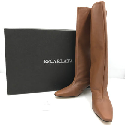 【中古品】【メンズ】 ESCARLATA エスカラータ LONG BOOTS 20-093-210-0005-4-0 ロングブーツ 靴 167-250115-hi-08-tag サイズ：38 カラー：ブラウン 万代Net店
