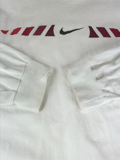 【中古品】【メンズ】 NIKE ナイキ L/S TEE 白タグ USA製 ロングスリーブ Tシャツ トップス カットソー 146-241212-mo-02-tag サイズ：XL カラー：ホワイト 万代Net店
