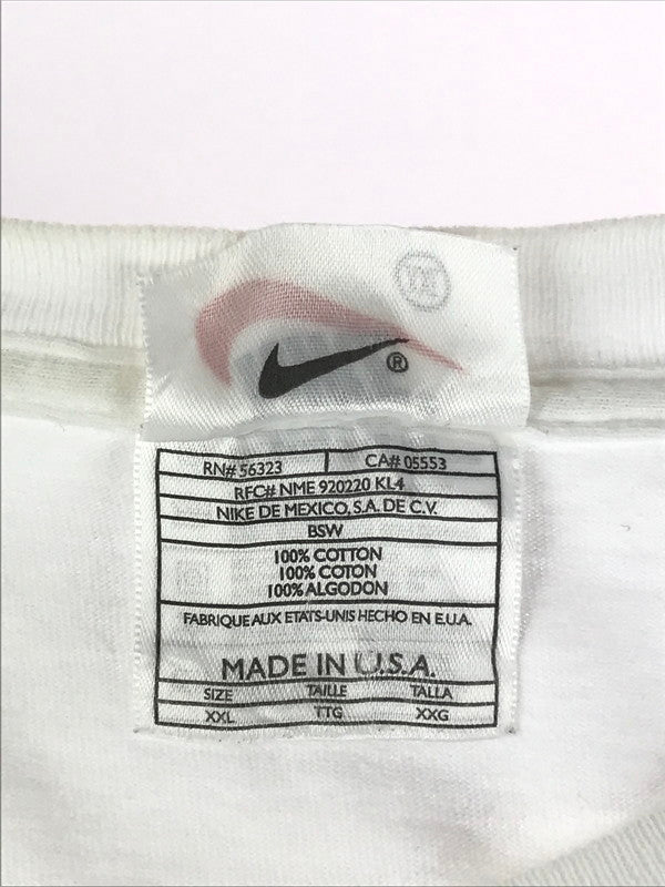 【中古品】【メンズ】 NIKE ナイキ L/S TEE 白タグ USA製 ロングスリーブ Tシャツ トップス カットソー 146-241212-mo-02-tag サイズ：XL カラー：ホワイト 万代Net店