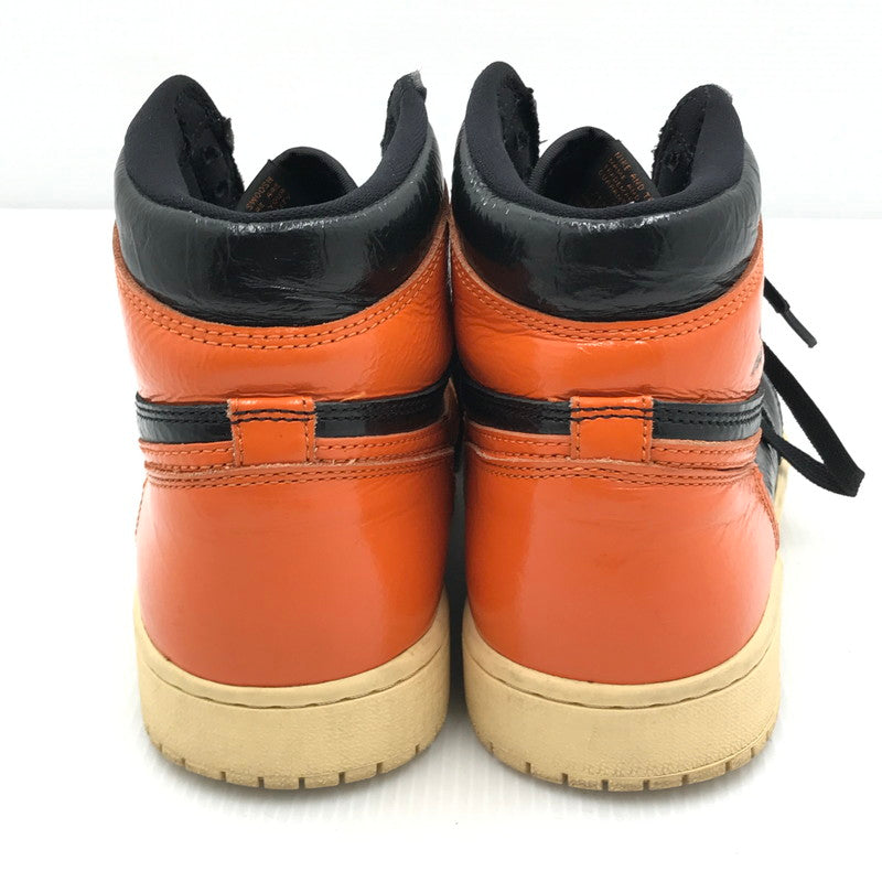 【中古品】【メンズ】 NIKE ナイキ AIR JORDAN 1 RETRO HIGH OG 555088-028 エアジョーダン 1 レトロ ハイ オリジナル スニーカー 靴 160-241217-yk-10-tag サイズ：27.5cm/US9.5 カラー："SHATTERED BACKBOARD 3.0"BLACK/STARFISH-PALE 万代Net店