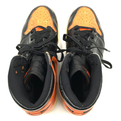 【中古品】【メンズ】 NIKE ナイキ AIR JORDAN 1 RETRO HIGH OG 555088-028 エアジョーダン 1 レトロ ハイ オリジナル スニーカー 靴 160-241217-yk-10-tag サイズ：27.5cm/US9.5 カラー："SHATTERED BACKBOARD 3.0"BLACK/STARFISH-PALE 万代Net店